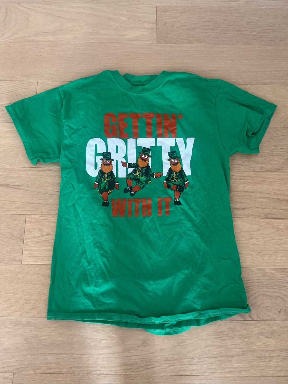 NHL Philadelphia Flyers "Gettin' Gritty" T-Shirt | Blue 84 | Size Medium | Good